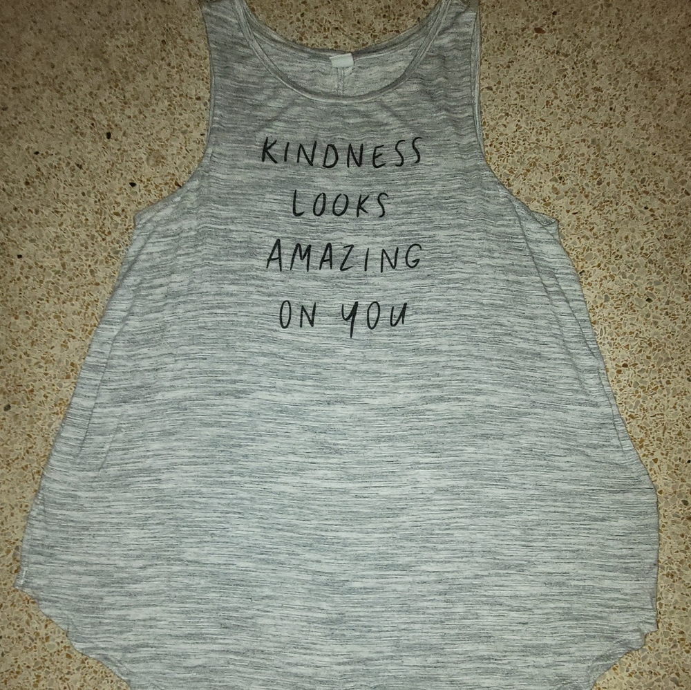'Kindness looks good on you' tank top